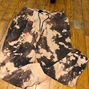 Acid wash nike joggers